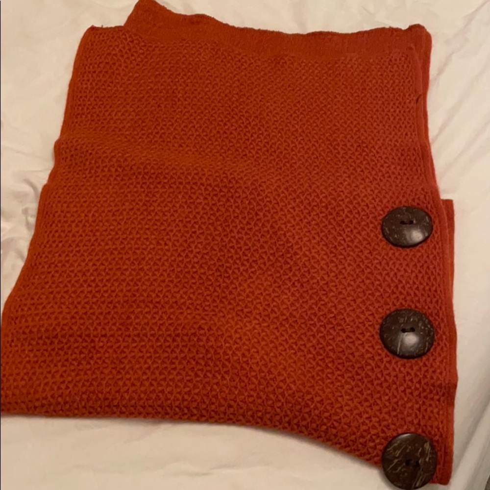 Orange knit shall